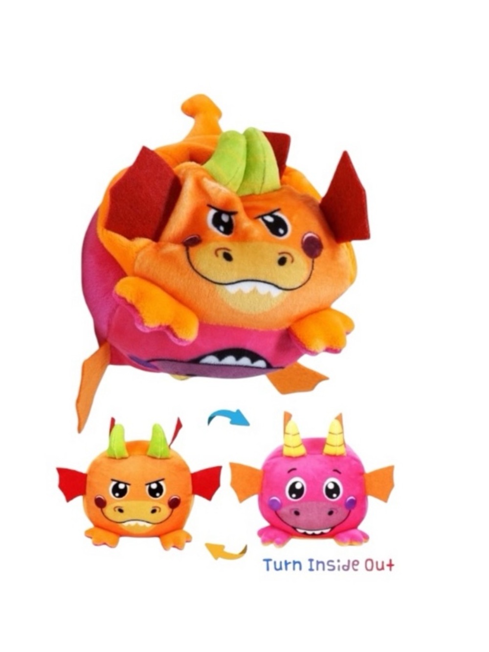 Spark Create Imagine Reversible Plush Dragon